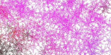 Açık Mor, eğri çizgileri olan pembe vektör arkaplan. Eğri çizgileri olan renkli çizimler. İş tanıtımınız için tasarım.