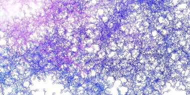 Açık Pembe, kıvrımlı mavi vektör şablonu. Eğimli renkli geometrik örnekler var. Reklamınız, posteriniz, afişiniz için en iyi tasarım.