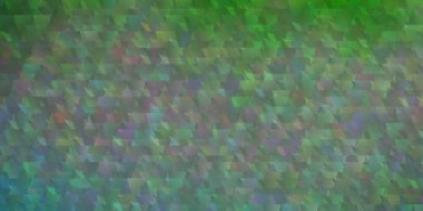 Açık yeşil vektör düzeni çizgiler, üçgenler. Renkli üçgenli modern gradyan çizimi. Terfileriniz için tasarım.