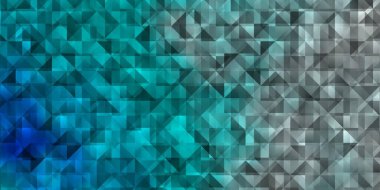 Kristallerle, üçgenlerle hafif BLUE vektör şablonu. Renkli üçgenli modern soyut illüstrasyon. Broşürler, broşürler için desen