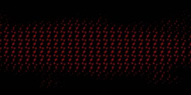 Din sembollü koyu kırmızı vektör dokusu. Renkli mistik semboller. Antik tarzda bir eğilim var. En iyi tasarım Cadılar Bayramı olayları.