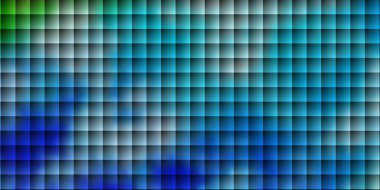 Açık mavi, dikdörtgenli yeşil vektör arkaplan. Soyut tarzda dikdörtgenleri olan modern tasarım. Cep telefonları için şablon.