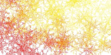 Açık Turuncu Arkaplan ve eğriler. Rengarenk çizgileri ve şekilleri olan parlak bir örnek. İş broşürleri, broşürler için desen