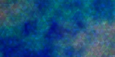 Çizgileri ve üçgenleri olan hafif Mavili vektör arka planı. Basit bir şekilde üçgenli renkli bir çizim. Reklamlar için desen.