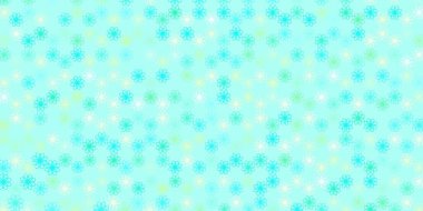 Açık mavi, kıvrımlı yeşil vektör deseni. Çizgili soyut gradyan çizimi. Reklamınız, posteriniz, afişiniz için en iyi tasarım.