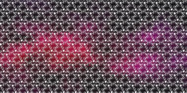 Çizgileri olan açık mor vektör deseni. Rengarenk çizgileri ve şekilleri olan parlak bir örnek. Posterleriniz ve afişleriniz için en iyi tasarım.