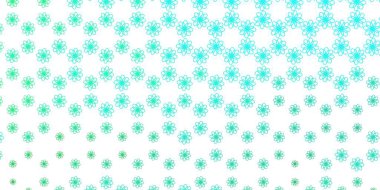 Kavisli açık yeşil vektör düzeni. Uygunsuz gradyan çizgileri olan soyut çizimler. Web siteleri, iniş sayfaları için desen.