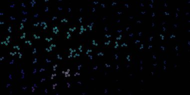 Koyu pembe, sihirli elementli mavi vektör deseni. Gotik eğilimli soyut illüstrasyon. En iyi tasarım Cadılar Bayramı olayları.