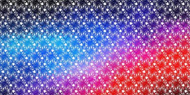 Açık mavi, kıvrımlı kırmızı vektör düzeni. Eğimli dairesel kavisli parlak bir illüstrasyon. Kullanıcı Arayüzü tasarımınız için şablon.