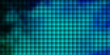 Dikdörtgenli koyu mavi vektör şablonu. Dikdörtgenli soyut gradyan çizimi. İş broşürleri, broşürler için desen