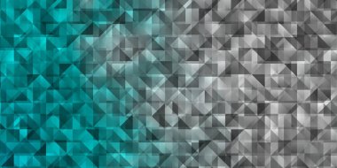 Çizgiler ve üçgenlerle ışık Mavisi vektör düzeni. Renkli üçgenlerin olduğu bir resim. Terfileriniz için tasarım.