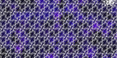 Fiyonklu hafif Mor vektör arkaplan. Gradyan eğrileri olan renkli soyut çizimler. Reklamlar ve reklamlar için desen.