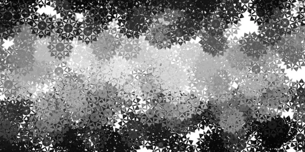 Hellgraue Vektorkulisse Mit Weihnachtsschneeflocken Gradient Bunte Illustration Mit Schnee Elemente — Stockvektor