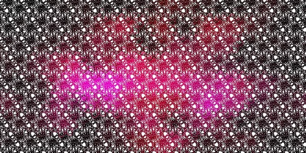 Světle Růžový Vektorový Obrazec Křivými Čárami Abstraktní Ilustrace Křivkami Sklon — Stockový vektor