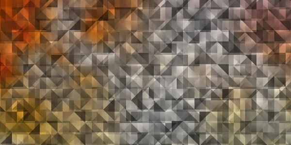 Hellorangefarbener Vektorhintergrund Mit Dreiecken Abstrakte Gradienten Illustration Mit Dreiecken Muster — Stockvektor