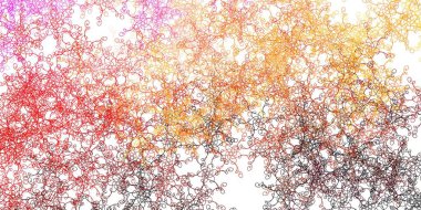 Açık Kırmızı, sarı çizgili sarı vektör arkaplan. Eğri çizgileri olan renkli çizimler. Reklamlar ve reklamlar için desen.