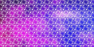 Açık Mor, kıvrımlı pembe vektör arkaplan. Gradyan eğrileri olan renkli soyut çizimler. Web siteleri, iniş sayfaları için desen.