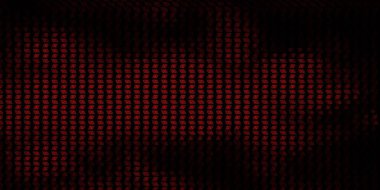 Din sembollü koyu kırmızı vektör dokusu. Gotik eğilimli soyut illüstrasyon. Okült tasarımın için basit bir temel.