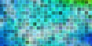 Açık mavi, dikdörtgenli yeşil vektör şablonu. Gradyan dikdörtgenleri olan bir resim. Cep telefonları için şablon.