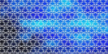 Çizgileri olan hafif BLUE vektör şablonu. Çizgili soyut gradyan çizimi. Reklamınız, posteriniz, afişiniz için en iyi tasarım.