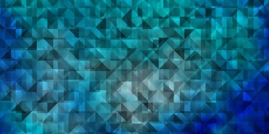 Üçgenli koyu mavi vektör arkaplan. Soyut üçgenli dekoratif tasarım. Posterler ve afişler için en iyi tasarım.