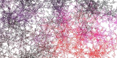 Açık Mor, dairesel yay ile pembe vektör arkaplan. Eğri çizgileri olan renkli çizimler. Reklamlar ve reklamlar için desen.