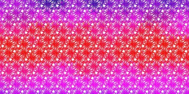 Açık Mor, kıvrımlı pembe vektör deseni. Soyut ve eğri çizgilerle renkli çizimler. Terfileriniz için akıllı tasarım.