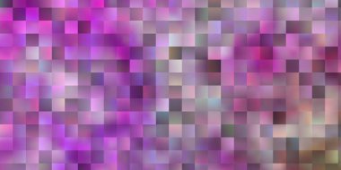 Açık pembe, kare şeklinde yeşil vektör deseni. Soyut arkaplanda renkli gradyan olan dikdörtgenler. Web siteleri, iniş sayfaları için desen.