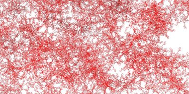 Bükülmüş çizgileri olan açık kırmızı vektör arkaplanı. Çizgili soyut gradyan çizimi. İş tanıtımınız için tasarım.