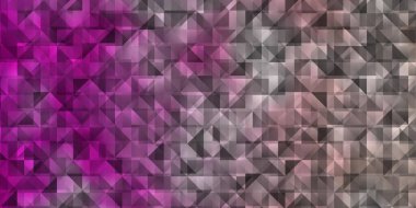 Açık pembe vektör arkaplanı, çizgiler, üçgenler. Soyut üçgenli dekoratif tasarım. Terfileriniz için tasarım.