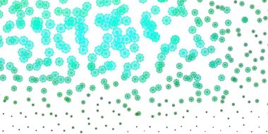 Buz taneli açık yeşil vektör şablonu. Dekoratif Noel tarzında renkli kar unsurları. İş için Xmas tasarımı.