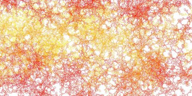 Açık Turuncu vektör dokusu ve ince çizgiler. Renkli çizgilerle dairesel çizimler. Terfileriniz için akıllı tasarım.