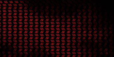 Esrarengiz işaretli koyu kırmızı vektör şablonu. Cadılık formlarıyla soyut tarzda geçmişe dönük tasarım. Gizemli, mistik tasarımlar için arkaplan.