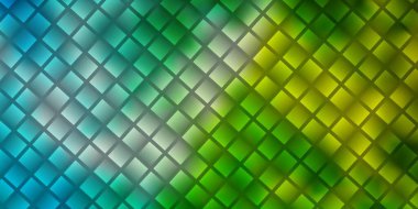 Açık mavi, dikdörtgenli yeşil vektör şablonu. Soyut arkaplanda renkli gradyan olan dikdörtgenler. Web siteleri, iniş sayfaları için desen.