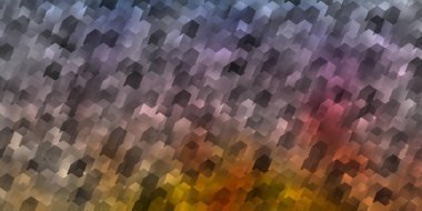 Açık mavi, altıgenli yeşil vektör arkaplan. Bulanık arkaplanda renkli altıgenler. Duvar kağıtlarının dokusu için desen.