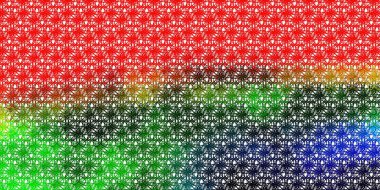 Kıvrımlı ışık çok renkli vektör deseni. Eğimli dairesel kavisli parlak bir illüstrasyon. Posterleriniz ve afişleriniz için en iyi tasarım.