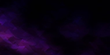 Dikdörtgenli koyu mor vektör düzeni, üçgenler. Renkli üçgenler, dikdörtgenler. Broşürler, broşürler için desen