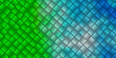 Açık mavi, dikdörtgenli yeşil vektör şablonu. Dikdörtgenli soyut gradyan çizimi. İniş sayfası için modern şablon.