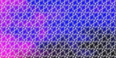 Açık Pembe, mavi çizgili vektör arkaplan. Yaylı basit bir şekilde gradyan çizimi. İş broşürleri, broşürler için desen