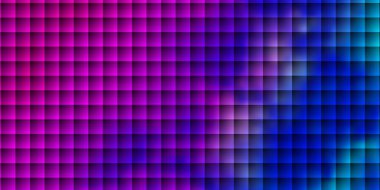 Açık pembe, dikdörtgenli mavi vektör arkaplan. Soyut arkaplanda renkli gradyan olan dikdörtgenler. İş broşürleri, broşürler için desen