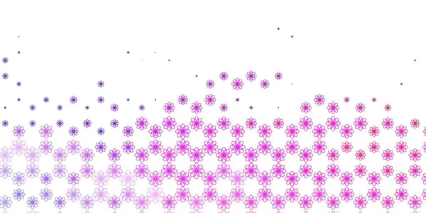 ライトパープル ピンクのベクトルの背景 線と円形のスタイルでカラフルなイラスト あなたのビジネス推進のためのデザイン — ストックベクタ