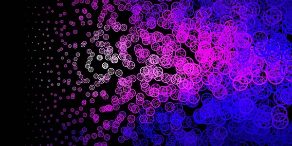 Violet Foncé Texture Vectorielle Rose Avec Symboles Religion Symboles Mystiques — Image vectorielle