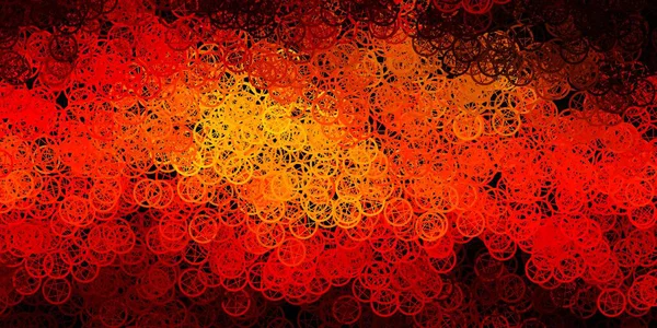Modèle Vectoriel Orange Foncé Avec Des Éléments Magiques Symboles Mystiques — Image vectorielle