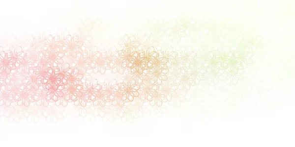 Ανοιχτό Ροζ Πράσινο Διανυσματικό Φόντο Λυγισμένες Γραμμές Πολύχρωμη Αφηρημένη Απεικόνιση — Διανυσματικό Αρχείο
