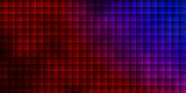 Açık mavi, dikdörtgenli kırmızı vektör arkaplanı. Dikdörtgenli soyut gradyan çizimi. Reklamınız, posteriniz, afişiniz için en iyi tasarım.