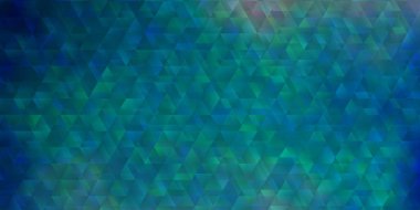 Koyu mavi vektör arkaplanı çizgiler, üçgenler. Basit bir şekilde üçgenli renkli bir çizim. Duvar kağıtları için şablon.