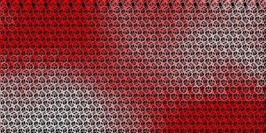 Esrarengiz sembollü koyu kırmızı vektör arka planı. Sihirli ruhani güç işaretleri olan bir ilüzyon. En iyi tasarım Cadılar Bayramı olayları.