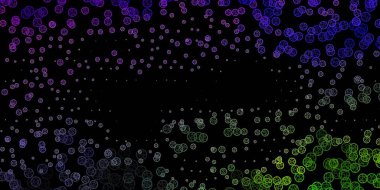 Koyu pembe, sihirli elementli yeşil vektör deseni. Gradyan simya şekilli renkli bir illüstrasyon. Gizemli, mistik tasarımlar için arkaplan.