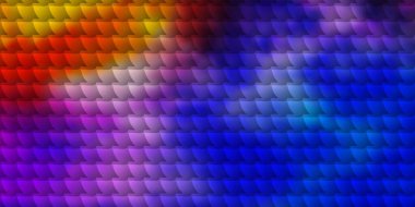 Açık Çokrenkli vektör dokusu dikdörtgen biçiminde. Gradyan dikdörtgenleri ve kareleri olan renkli çizimler. İş broşürleri, broşürler için desen