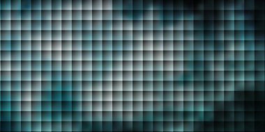 Dikdörtgenli koyu mavi vektör şablonu. Gradyan dikdörtgenleri ve kareleri olan renkli çizimler. İş tanıtımınız için tasarım.